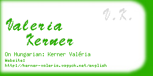 valeria kerner business card
